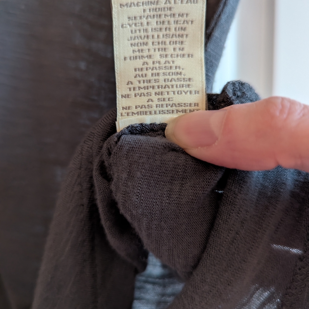 Embroidered Sparkly Gray Anthropologie Top - Picture 4 of 8